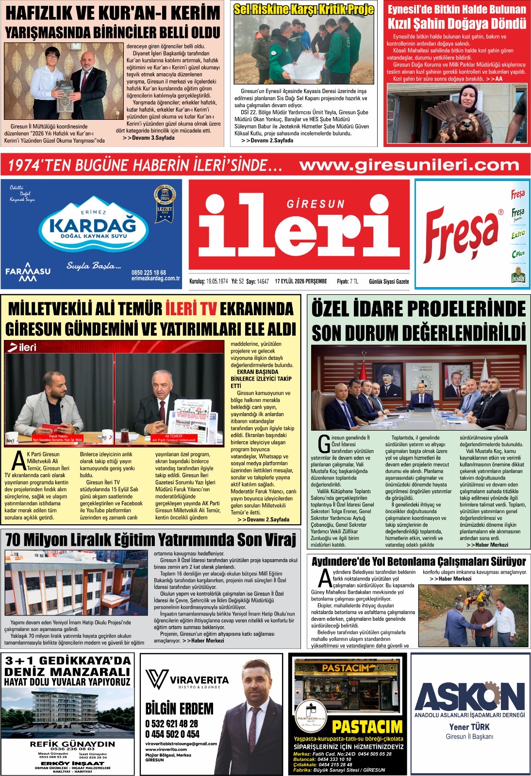 17 Eylül 2026