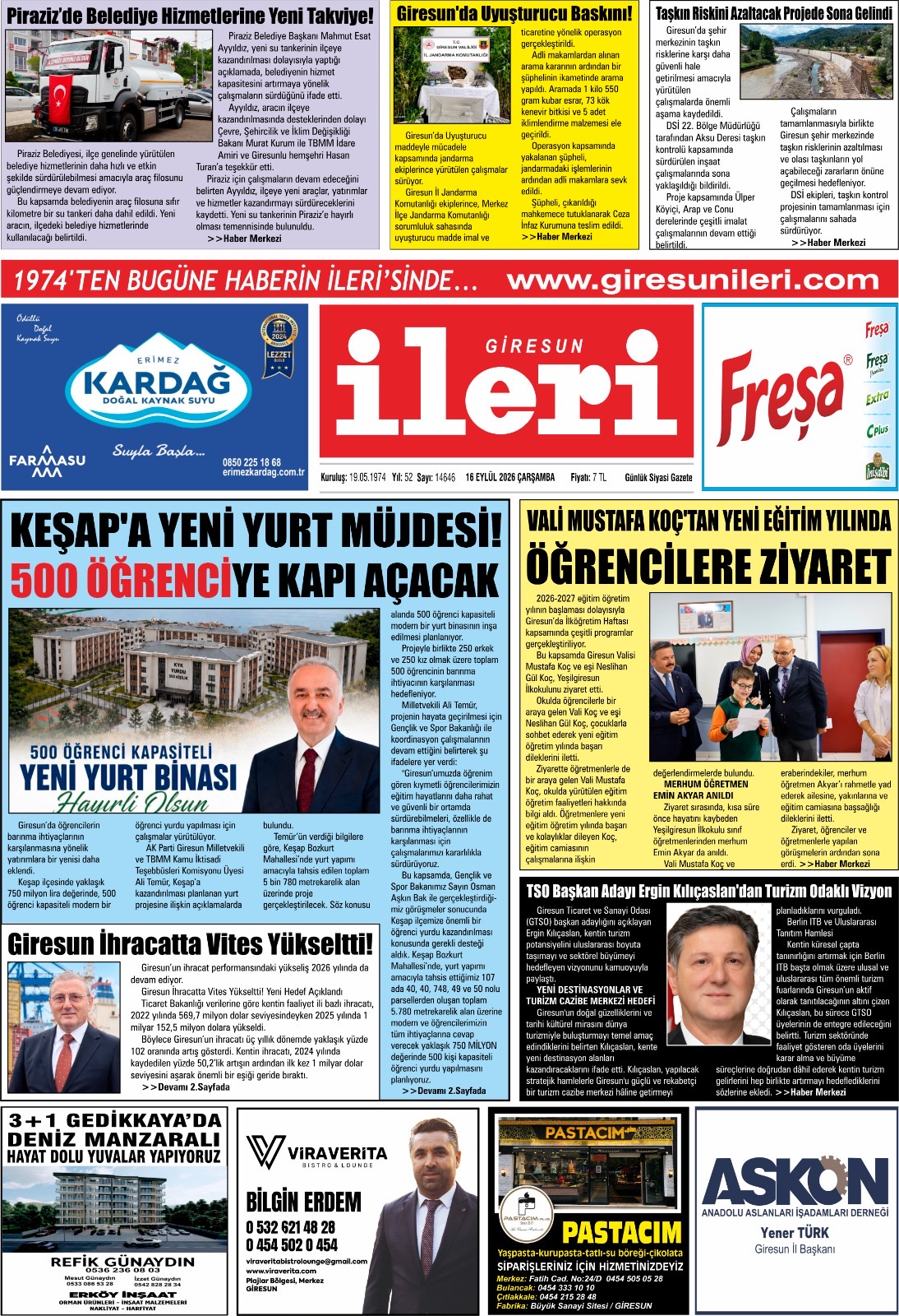 16 Eylül 2026