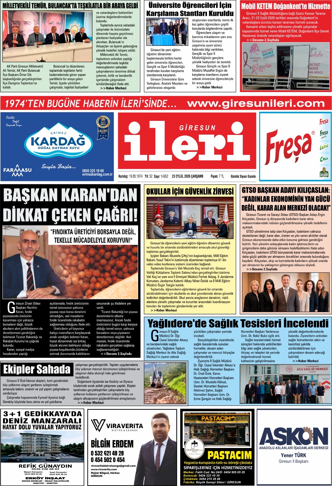 23 Eylül 2026