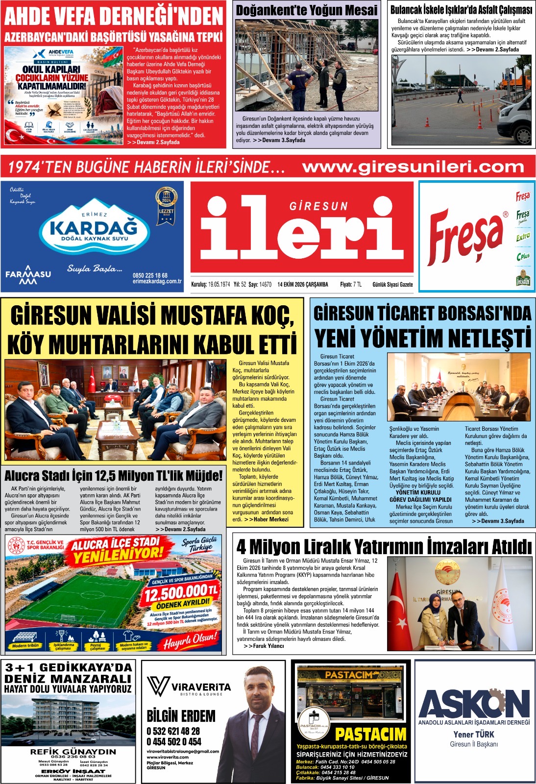 14 Ekim 2026