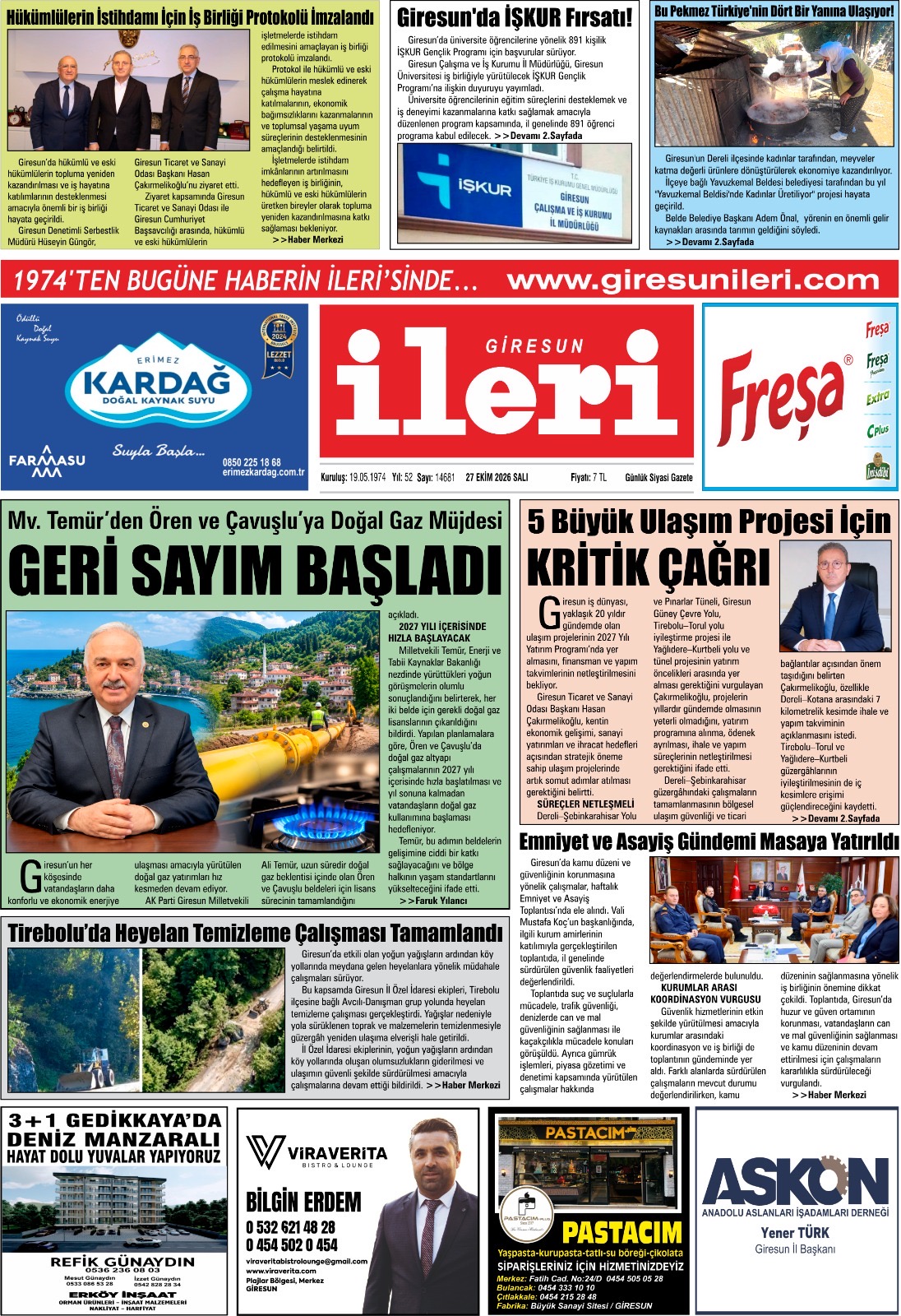 27 Ekim 2026