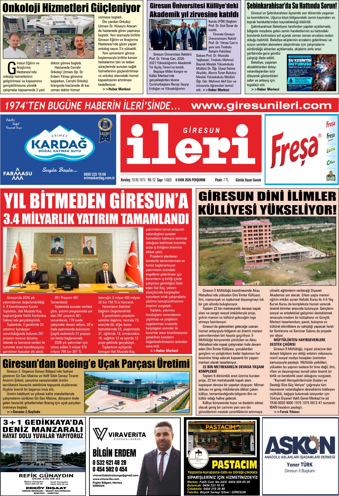 8 Ekim 2026