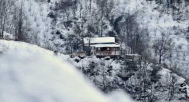 Görenleri büyüleyen eşsiz kar manzaraları 