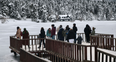 Yarıyıl tatilinin keyfini doğada yaşadılar 