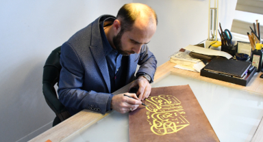 Geçmişten miras hat sanatı usta elde geleceğe taşınıyor