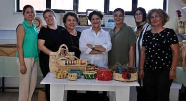 Kadınlar coğrafi işaretli Bafra zembilini yaşatmak için çalışıyor (Foto Galeri)