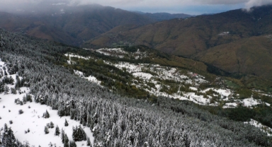Sonbahar ve kış aynı karede buluştu (Foto Galeri)
