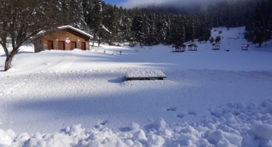 Abant Gölü'nden kar manzaraları (Foto Galeri) 
