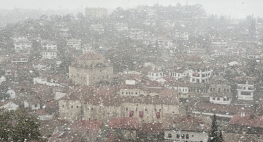 UNESCO kenti Safranbolu'daki tarihi yapılar karla kaplandı (Foto Galeri)