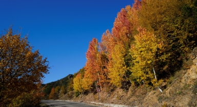 Zigana Dağı’nda kış ve sonbahar bir arada yaşanıyor