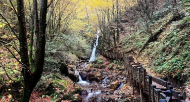 Aydınpınar şelaleleri renk cümbüşü ile büyülüyor (Foto Galeri)