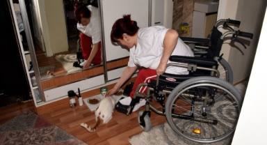 Bedensel engelli kadından büyük vefa: Hasta kedisini iyileştirmek için kredi çekti (Foto Galeri)