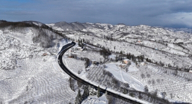 Ordu'nun o ilçesi beyaza büründü (Foto Galeri) 