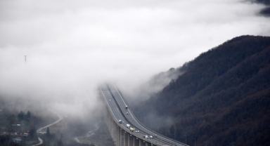 Bolu Dağı'nda sis havadan görüntülendi (Foto Galeri) 