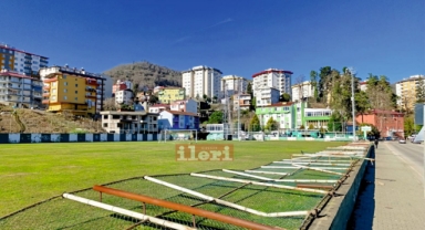 Giresunspor’un sahasında tadilat yapılıyor (Foto Galeri) 