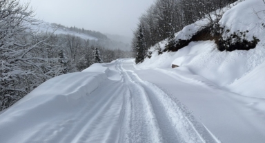 Kar kalitesiyle öne çıkan Handüzü Yaylası kayakseverlerin yeni adresi oldu (Foto Galeri)