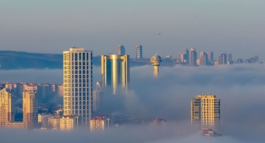 O Kentte Sis ve Güneşin Uyumu Görsel Şölen Oluşturdu (Foto Galeri) 
