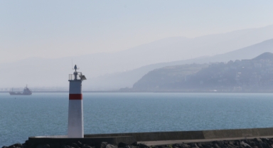 Samsun'da puslu hava etkili oldu (Foto Galeri)