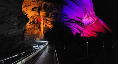 Türkiye'nin en uzun onuncu mağarası ziyaretçi rekoru kırdı (Foto Galeri)