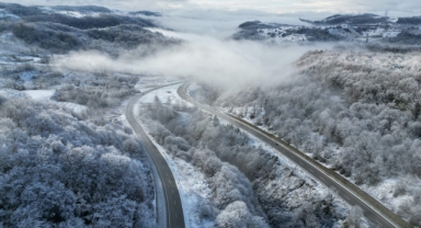 Bartın'ın yüksek kesimlerinde kar etkili oldu, muhteşem kar manzaraları büyüledi (Foto Galeri)