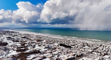 Kar bulutları Karadeniz ile buluştu: Ortaya muhteşem görüntüler çıktı (Foto Galeri)