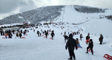 Zigana Dağı’nda kar keyfi (Foto Galeri) 