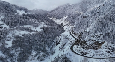 Zigana Dağı'ndan kar manzaraları