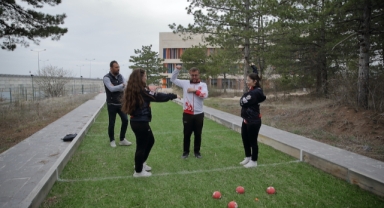 Bocce sporcusu 3 kardeş şampiyonalara birlikte hazırlanıyor (Foto Galeri)