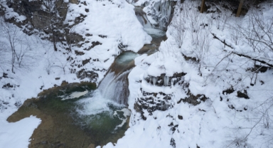 Giresun'da Mavi Göl, Kışın Büyüleyici Güzelliğiyle Göz Kamaştırıyor (Foto Galeri)