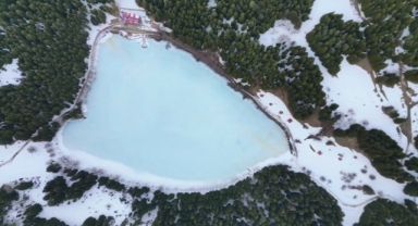 Şavşat Karagöl'de kışın son günlerinde mest eden görüntüler (Foto Galeri)