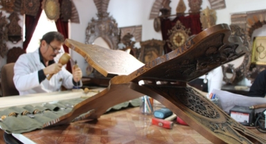 Ahşap ustası, rahlesini özgür Mescid-i Aksa için saklıyor (Foto Galeri) 