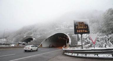 Bolu Dağı'nda kar yağışı ve sis etkili oldu (Foto Galeri) 