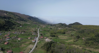 Karadeniz sahilindeki sis dronla görüntülendi (Foto Galeri)