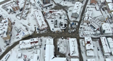 O kentte kar yağışı etkisini sürdürüyor: İlçe merkezleri beyaz örtüyle kaplandı (Foto Galeri)