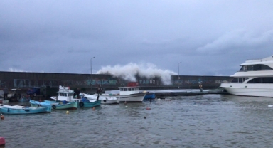 Faroz Limanı'nı dev dalgalardan korumak için 21 tonluk koruma (Foto Galeri)