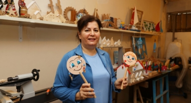 Emekli öğretmenin ahşap sevgisi çocuklara oyuncak oluyor (Foto Galeri) 