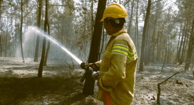 Karabük'teki orman yangınına müdahale sürüyor (Foto Galeri)