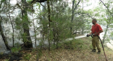 Karabük'teki orman yangınlarına 2. gününde müdahale sürüyor (Foto Galeri)