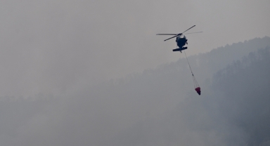 Karabük'teki orman yangınlarına müdahale sürüyor (Foto Galeri)