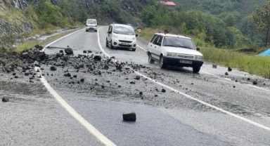 Giresun'da etkili olan sağanak hayatı olumsuz etkiledi (Foto Galeri)