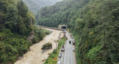 Karadeniz'de O Yol Bloklarla Onarılıyor (Foto Galeri) 