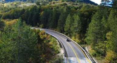 'Orman denizi' o kentte sonbaharın renkleri havadan görüntülendi (Foto Galeri)