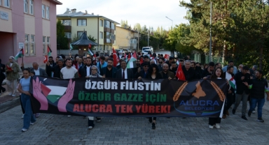 Özgür Filistin İçin, Alucra'da Güçlü Yürüyüş! (Foto Galeri) 
