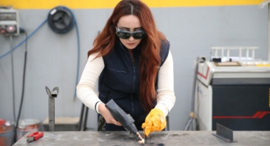 Eğitimlerini tamamlayan 6 kadın kaynak operatörlüğü sertifikası aldı (Foto Galeri) 