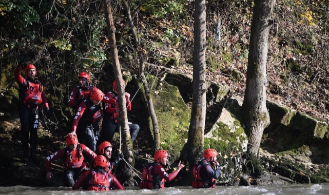 Melen Çayı'nda sel tatbikatı gerçekleştirildi (Foto Galeri)
