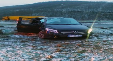 Samsun'da devrilen minibüsteki 5 kişi yaralandı