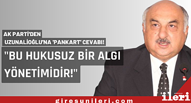 AK Parti'den Uzunalioğlu'na 'Pankart' cevabı!
