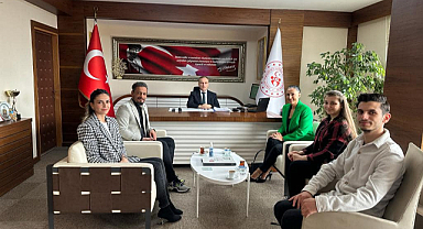 Bozbağ'dan Müdür Ergün'e ziyaret