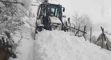 Giresun yaylalarında karla mücadele