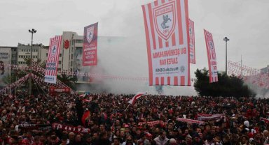 Samsunspor'dan coşkulu şampiyonluk kutlaması
